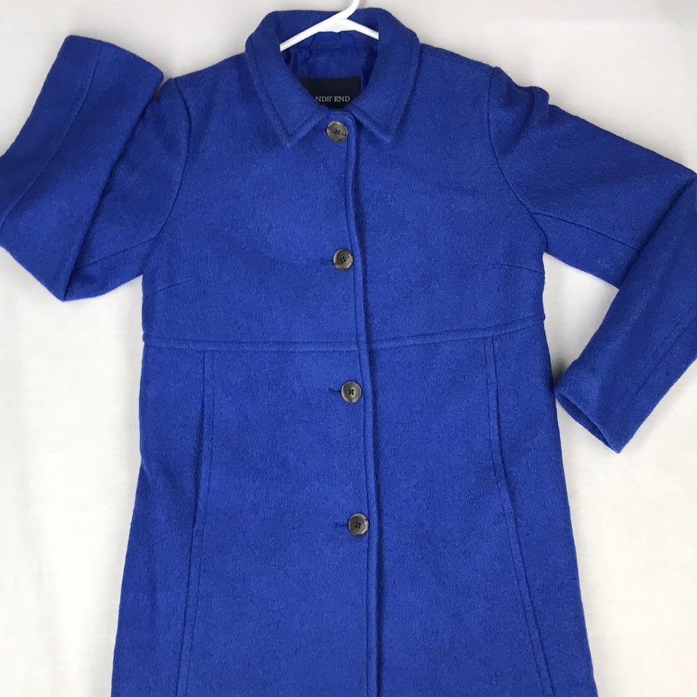 Lands End Lighthouse wool pea coat NWT